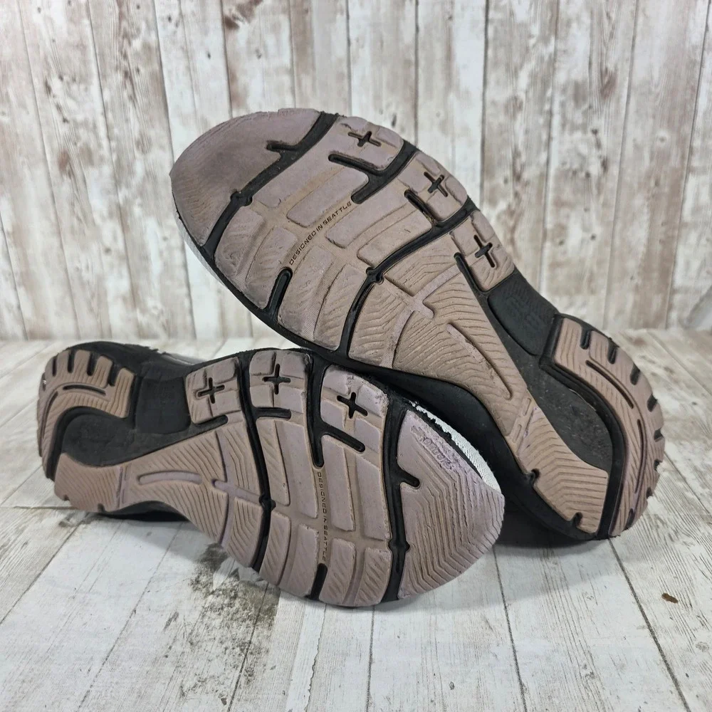 Brooks Adrenaline GTS 23 Womens 9 Wide Grey Lavender Running Shoes